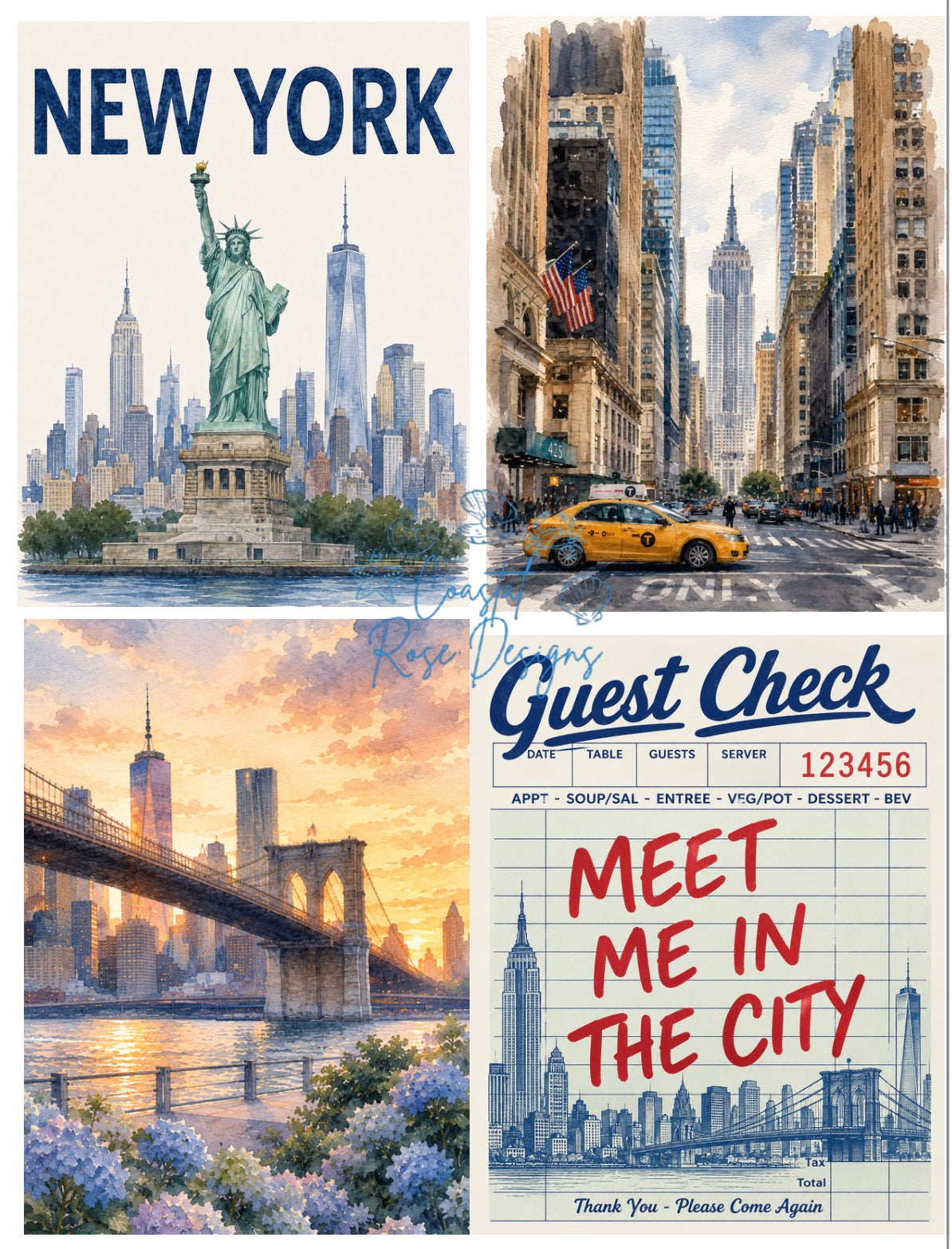 NYC set (shipped)