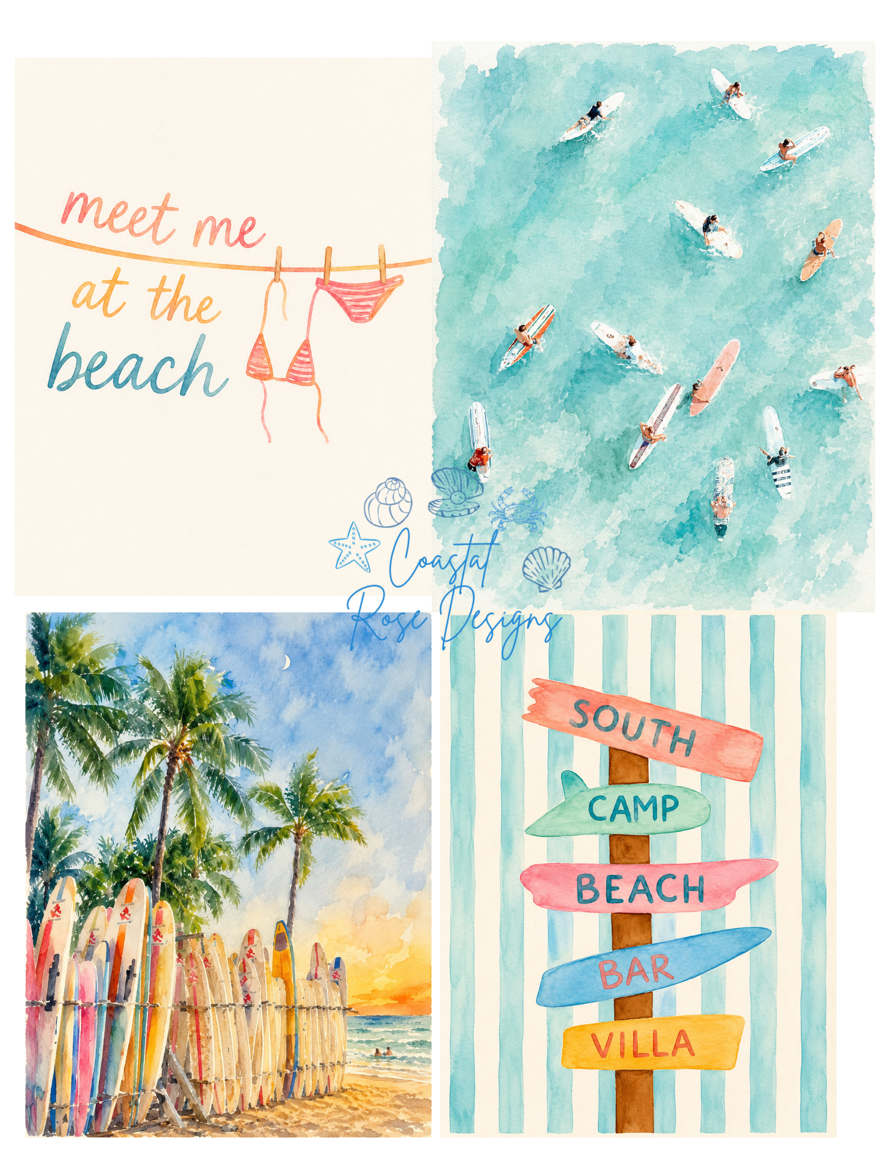 Surf Set 🏄‍♀️🌊🏝️(Shipped)